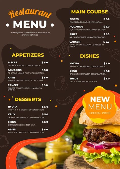 Our New Menu 